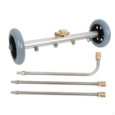 Pressure Washer Undercarriage Cleaner with Extension Rod Sturdy Car for RV