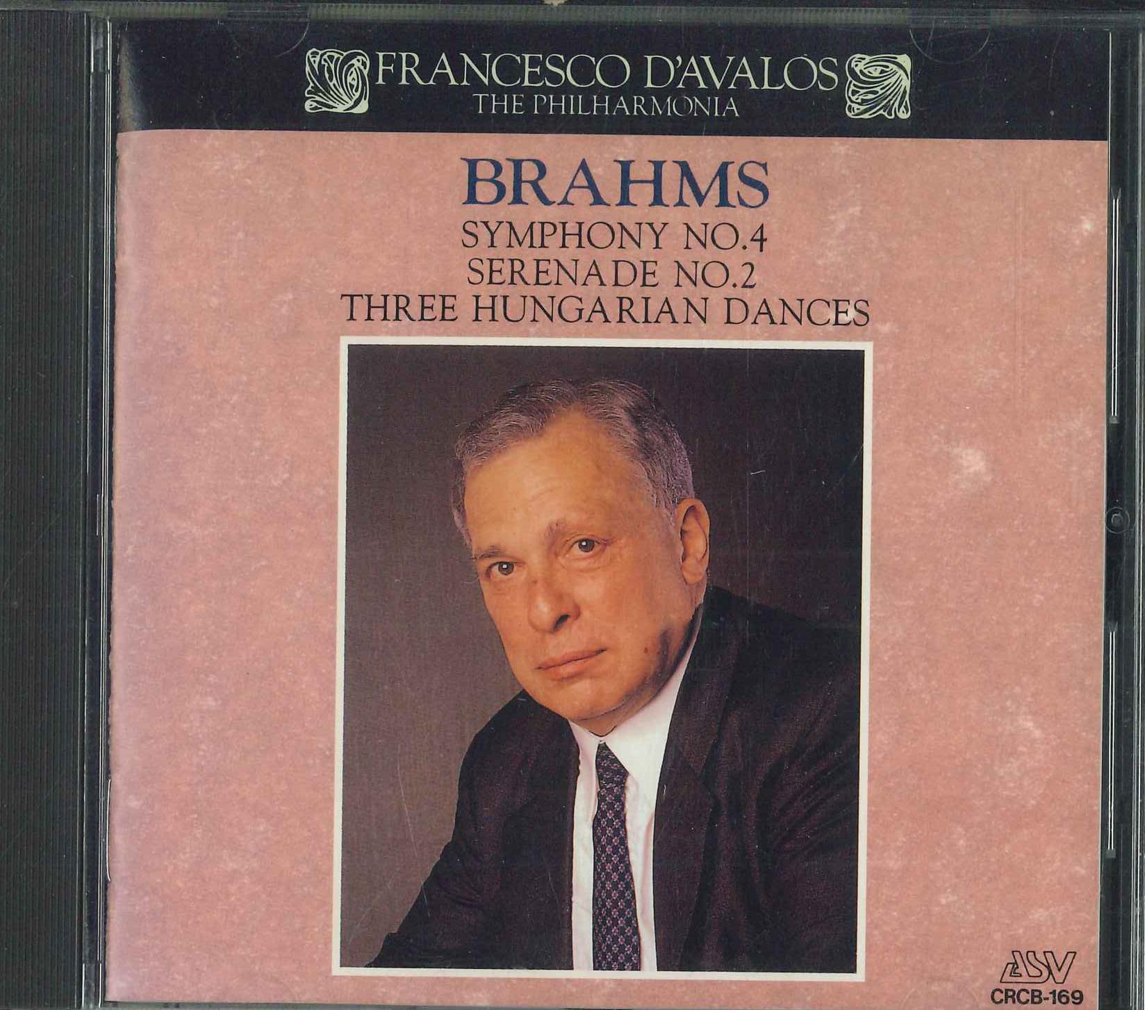 

CD BRA FRANCESCO DAVALOS Brahms Symphony No. 4 CRCB169 1993 Japan Classical Used