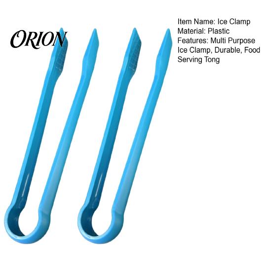 Wear-resistant Food Clip 2PCS Plastic Ice Clamp, with Anti-Slip Tooth Pattern, Durable Food-grade Tongs Multi-Use Tongs, for Cubes Bread Kitchen