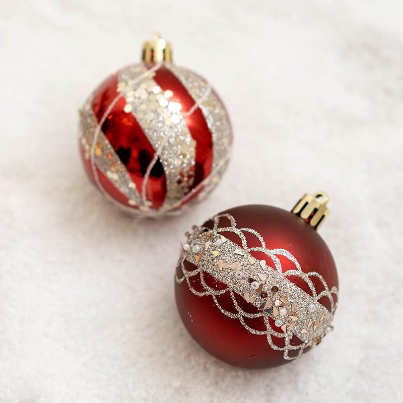 Christmas Ball Hanging Decoration Home Hotel Shop Window Scene Shiny Christmas Tree Top Star Acorn Elk Pendant Artware Gifts