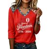 Long Sleeve Shirts for Women Womens Long Sleeve Tops Long Sleeve Going Out Tops for Women Womens Long Sleeve Shirts Casual V Neck Printed Design