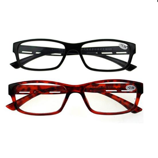 Retro Unisex Resin Frame Ultra-light Presbyopia Reading Glasses for Aged People