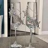 Lead-Free European Crystal Butterfly Champagne Glass - Romantic Wedding Toast and Engagement Gift