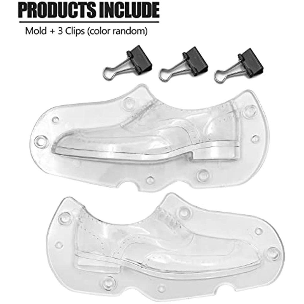 Perfectii Scarpa Tacco Alto 3D Stampo, Silicone Cioccolato Scarpa Stampo Bundle Stampaggio