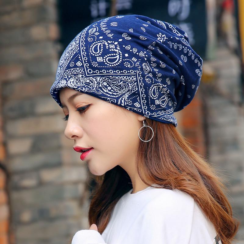 Unisex Beanie Scarf 2-in-1 Ethnic Print Knit Hat with Neck Warmer - Windproof Stretchable Cap for Winter -30°C Cold Proof