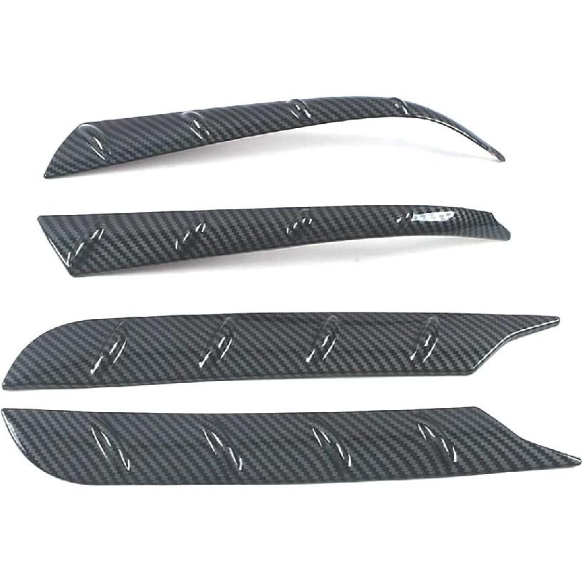 

Car Accessories Fit for Toyota Highlander 2020 2021 2022 2023 2024 2025 Rear Window Spoiler Side Wing Trim (Carbon Fiber Style) ABS 4 PCS чорний