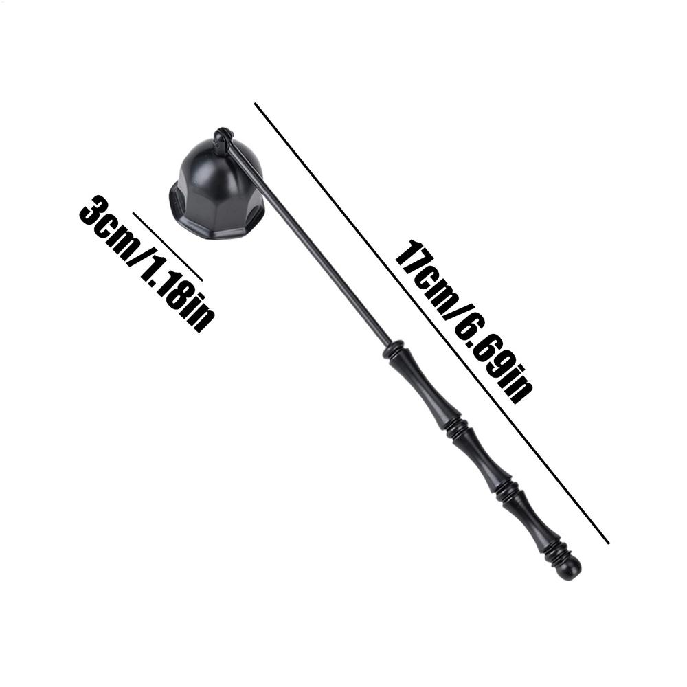 Candle Snuffer Bell Shaped Long Handle Candle Extinguisher Stainless Steel Wick Candle Tool for Home Party Camping Holiday