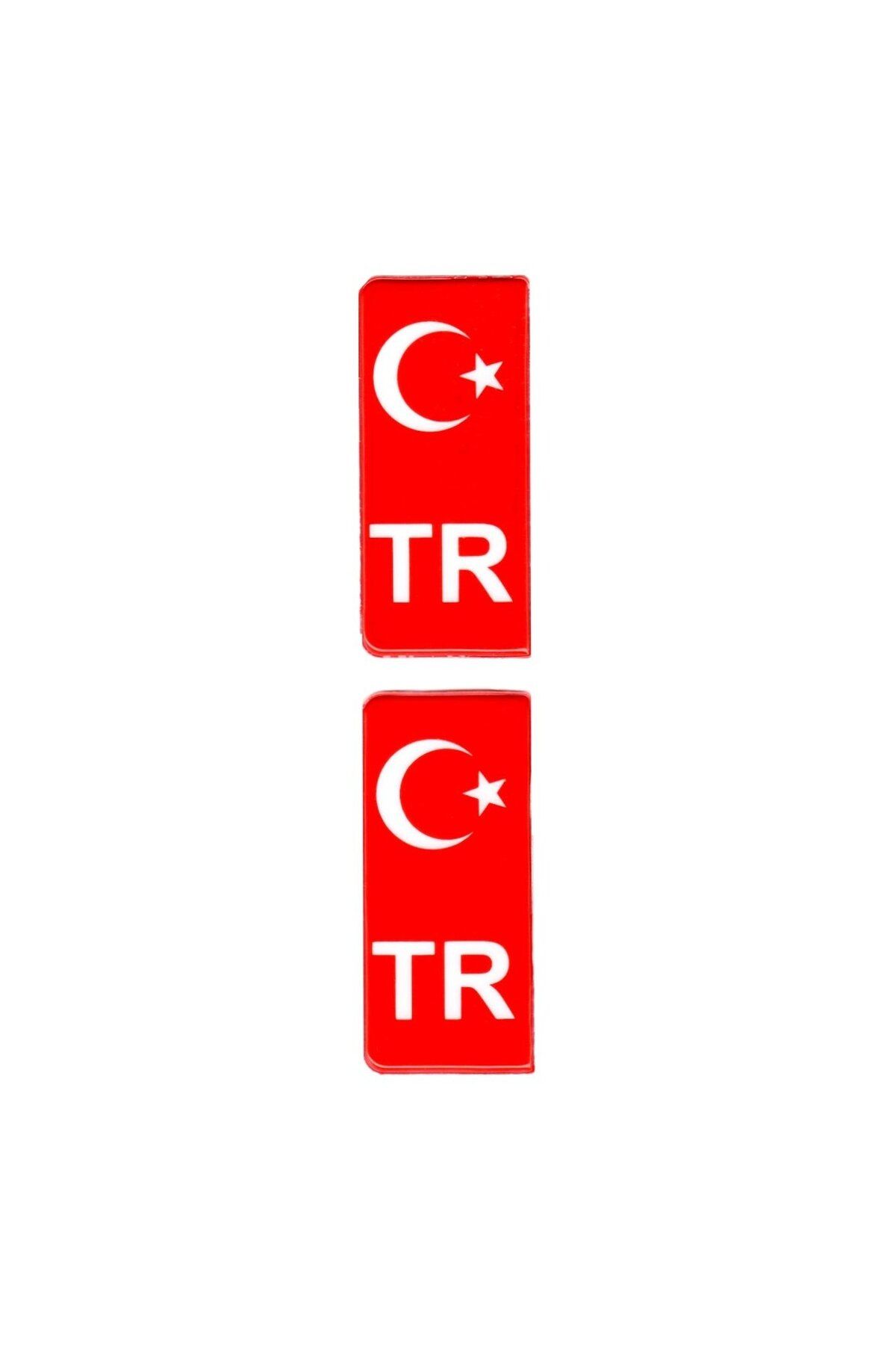 

Türk Bayrağı Plaka Damla Sticker Su Geçirmez Solmaz 2 Adet