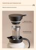 Panda Thermos Flask: Large Capacity Glass Liner for Tea Steeping at Home or Office