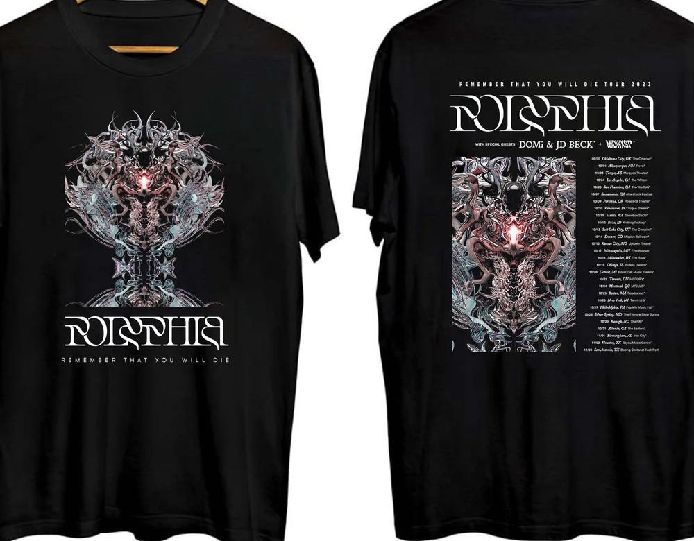 Polyphia BAND rock band tour dates T-shirt 2 sides black Unisex S-5Xl JM641 Unisex T-Shirt XXXXL