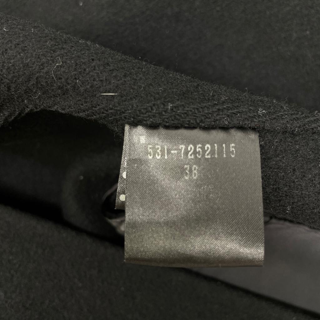 Adore Black Sandaloribar Collarless Coat 531-725115 Coat 38 blackUsed