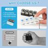 Latest Led Keyboard Keychain Fidgeting Plaything Crystal Clicker Tactile Toy Stress Reducing Keyboard Keychain Adult And Children'S Gift