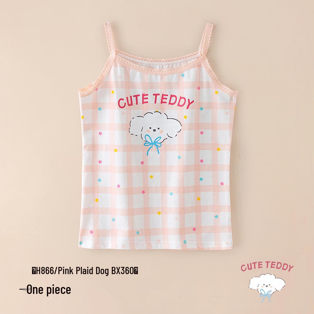 A-Class Summer Pure Cotton Antibacterial Tank Top for Girls and Infants