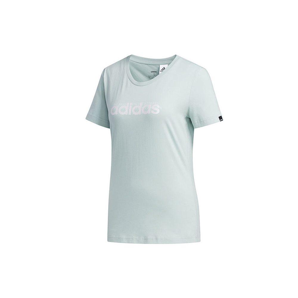 adidas T Shirts Women's Green Crew Neck Moderate Other FM6159
