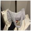 Early Spring New Mao Mao Solid Color Casual Fashion Fashion Plush Hand-held Underarm Women's Bag