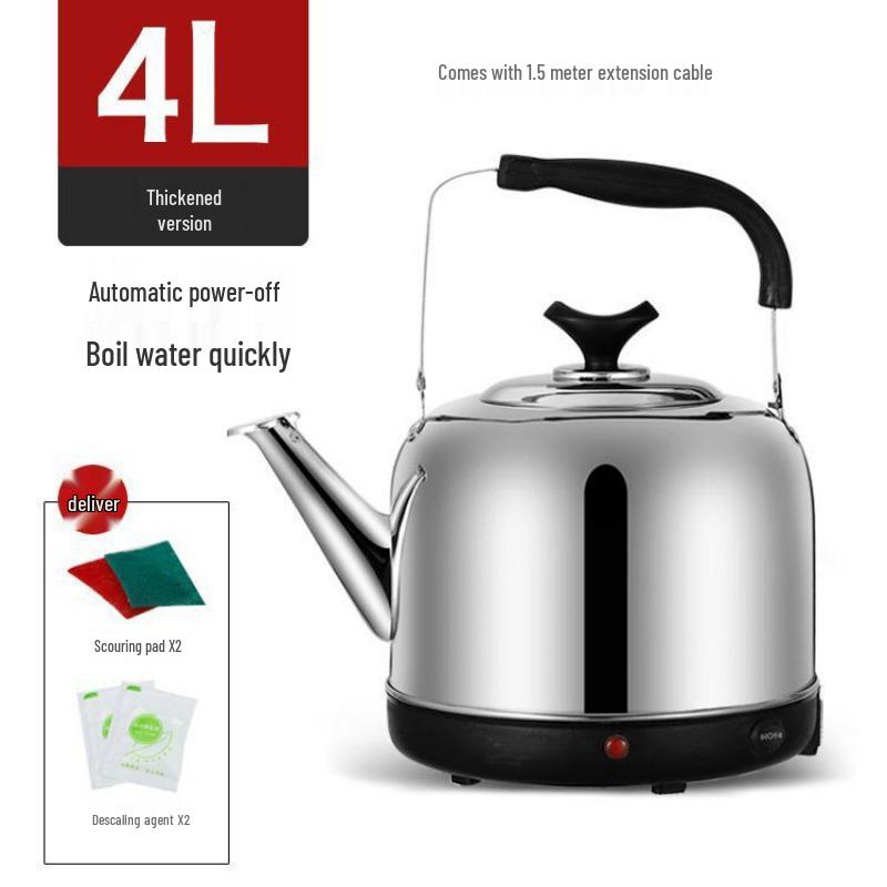 Stainless Steel 2L Electric Kettle with Auto Shut-Off & Keep Warm Feature