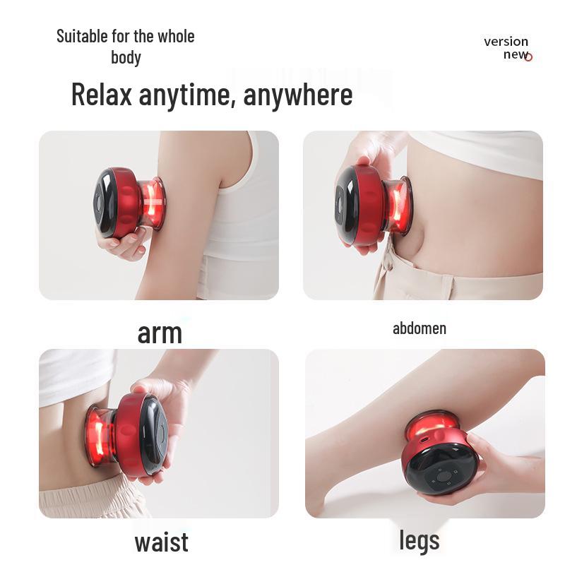 Smart Electric Cupping & Gua Sha Massager with Heating and Meridian Brush