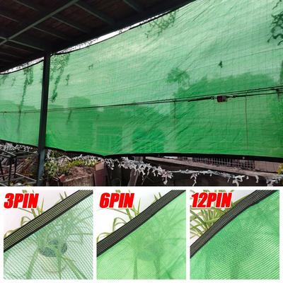 3/6/12Pin Customizable Green Sunshade Net Agriculture Greenhouse Cover Mesh Garden Anti-UV Shading Canopy Outdoor Sun