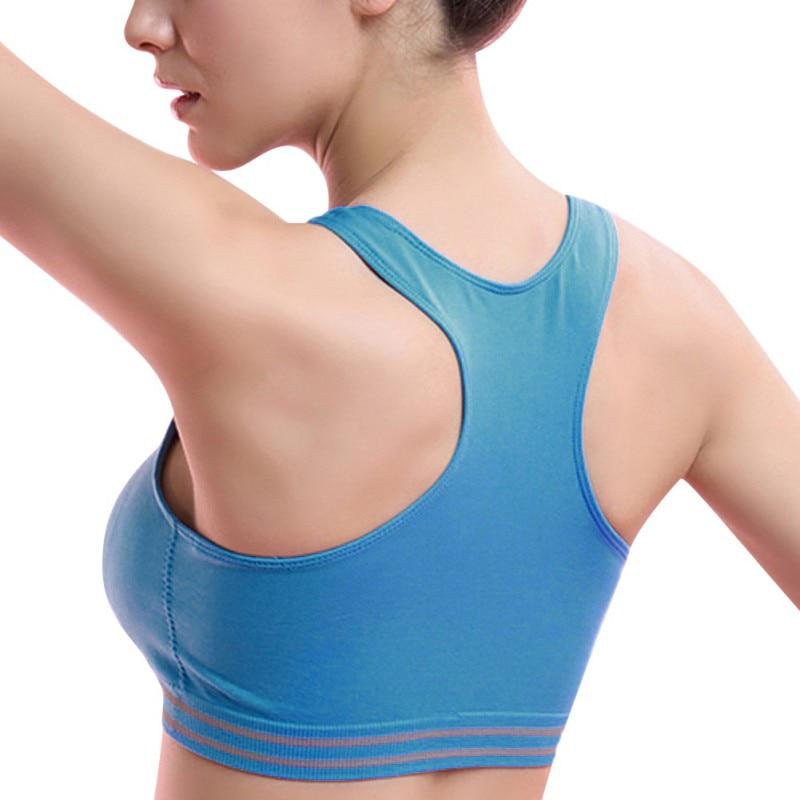 Women Professional Sport Bra  Quick Drying Fitness Padded Stretch Workout Bra Gym Training Running Tank Vest Underwear