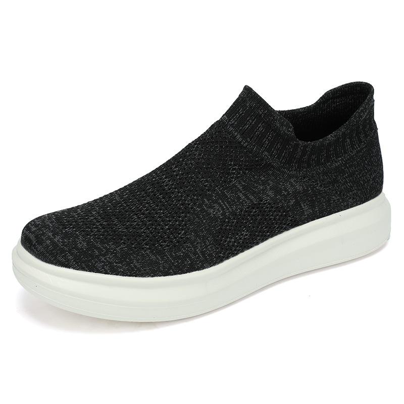 Large Size New Fly-woven Couple Shoes Board Shoes Platform Socks Shoes Men's Casual Sports Shoes