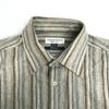 LYLE & SCOTT BLACK LABEL Long Sleeve Wool Angora Cashmere Shirt Men’s L Beige stripe(USED)