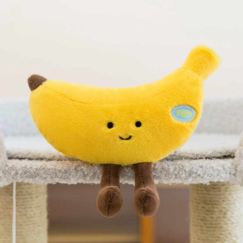 Creative Styling Cute Vegetables Fruit Dolls Cabbage Corn Eggplant Plush Toys Wedding Throwing Dolls