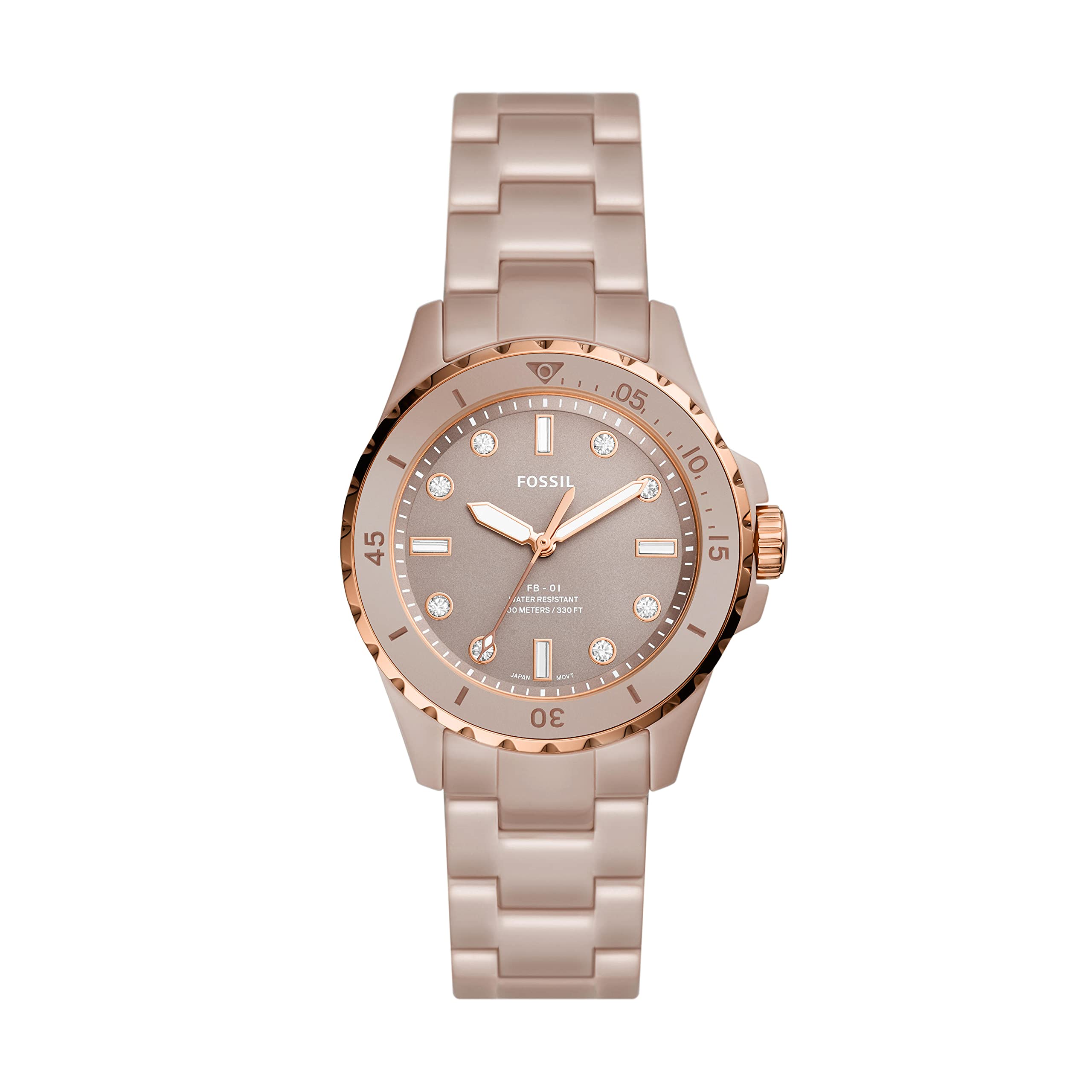 Caramel Ceramic Watch FB-01 Three-Hand коричневый