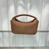 New leather woven lunch box bag, underarm bag, shoulder backpack, women's mini high-end fashion versatile handbag