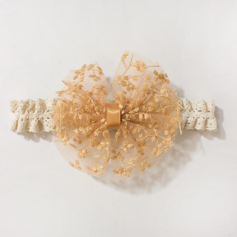 Dünne Kinderhaaraccessoires, neues Spitzen-Schleifen-Baby-Stirnband, niedliches Baby-Kopfschmuck-Stirnband.