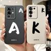 For Vivo Y29 4G V2434 Cover For Vivo Y29 4G Case Simple Fashion Letters A-Z Pattern Design Silicone Shockproof Bumper