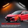 2 pièces Feux de clignotants JDM Lentille fumée ampoule LED complète ambre Blanc Feu de position latéral avant Compatible avec Honda Civic Sedan Coupe 10ème génération 2016-2021