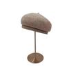 25 Early autumn new high-quality woolen beret women's big head circumference solid color face small painter hat
