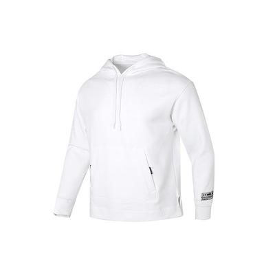 Under Armour Solid Color Hoodie With Drawstring Men Tops White 1377173-100