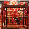 Chinese Red Spring Festival Bell Pendant Horse Wind Chimes Decoration  Festive Accessory