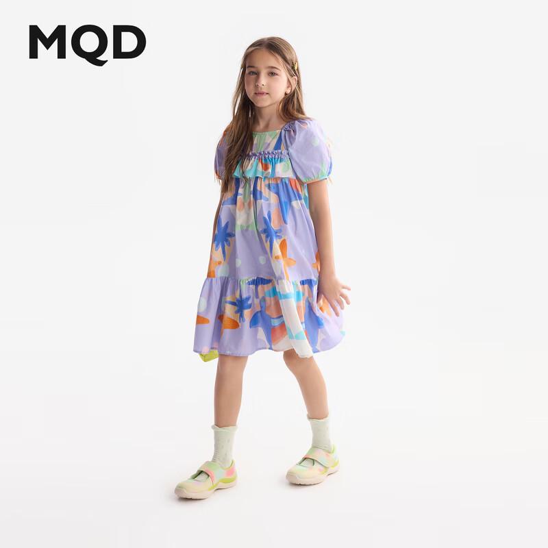 MQD Girls  Sweet Art Puff Sleeve Princess Dress 120