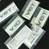 2PCS V6T V8T Emblem ABS 3D badge leaf label V10 V12 side label for A4L A5 A6L A7 Q3 Q6 Q7 car label displacement sticker