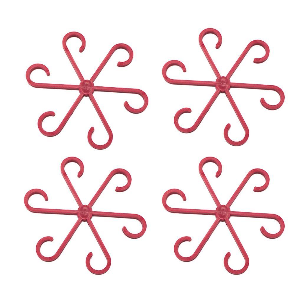 4PCS Support Branches Plant Stem Folding Frame No Stake Trellis Plant Support Clips