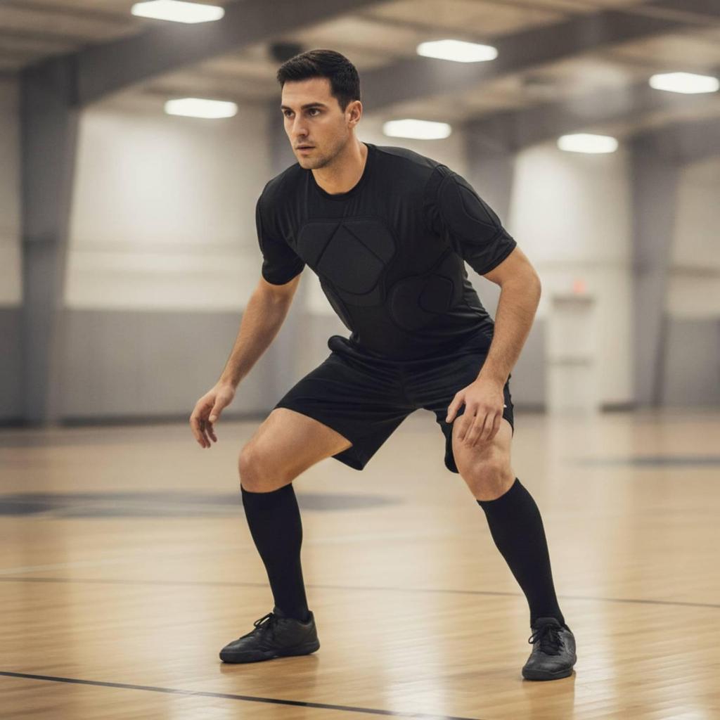 Padded Goalkeeper Shirt Dense with Padding Stretch