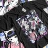 NewJeans Anime T-Shirt Mädchen Anime Damen KPOP Merch Grafik