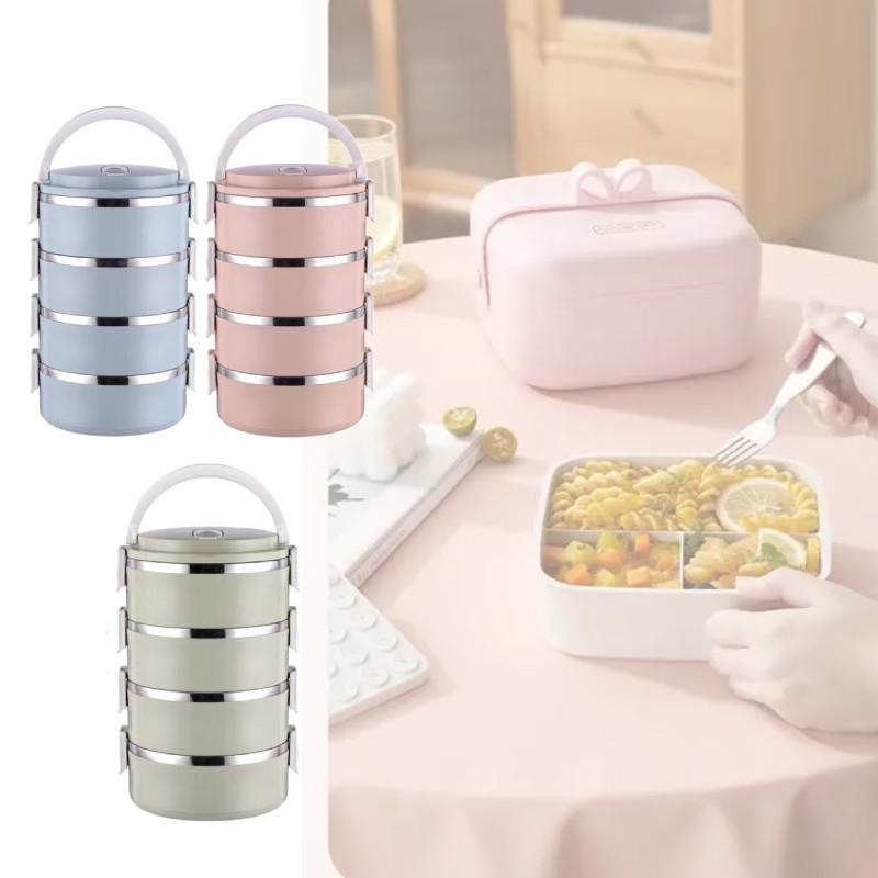 Steel Stainless Bento Container Large Capacity Adults Gifting Supplies Kitchen