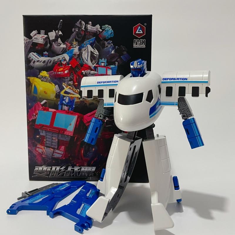 19CM Cool Transformation Toy Robot Car Boy Anime Action Figures Plastic Engineering Model Classic Kids Gift ZZKJ ABS Poseable Articulated Scale