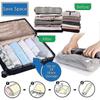 Tian 12 Pieces Travel Vacuum Bags For Rolling By Hand, Vacuum Storage Bags Space