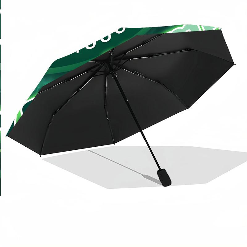 8 Rib Auto Folding Umbrella Celtic FC Print Custom Name Text Portable Rain Gear