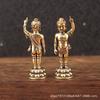 Brass Sidado Prince Fengbao Offering Ornaments Statue Buddha Sakyamuni Home Office Decoration