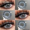 1 Pair Colored Pupils for Brown Color Eyes Green Eye Contacts Cosmetics Natural Blue Eye Lenses for Makeup Gray Pupils