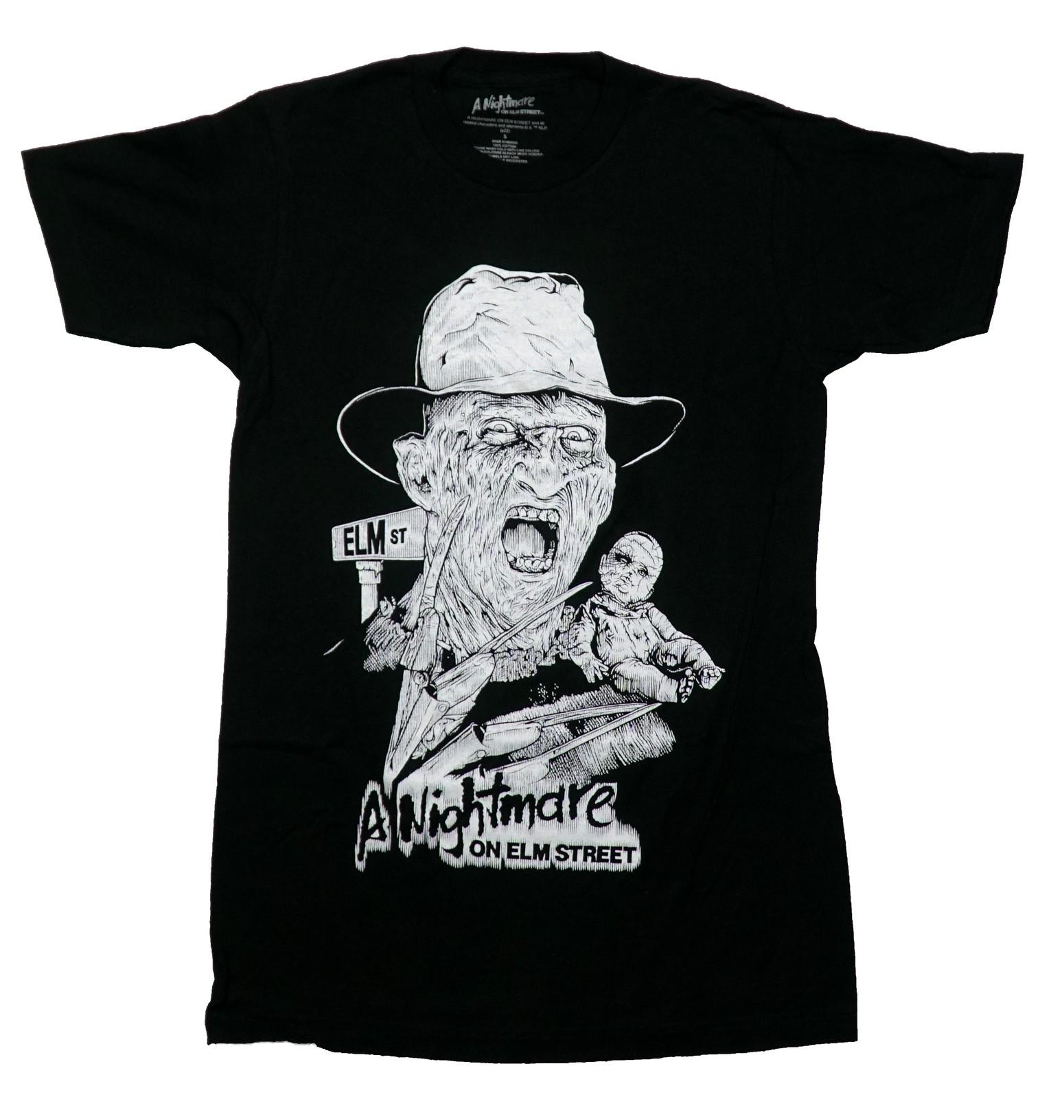 A Nightmare On Elm Street New Adult T-Shirt - White Freddie & Baby XL