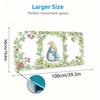 Bunny Garden Color Mouse Pad Large Gaming Table Cushion Non-slip Laptop Tablet Big Mousepad XXL Mat Mini PC Playmat With Lock edge