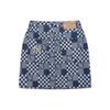 New MLB New York Yankees Denim Short Skirts Women's Blue 3FDSM0223-50BLS
