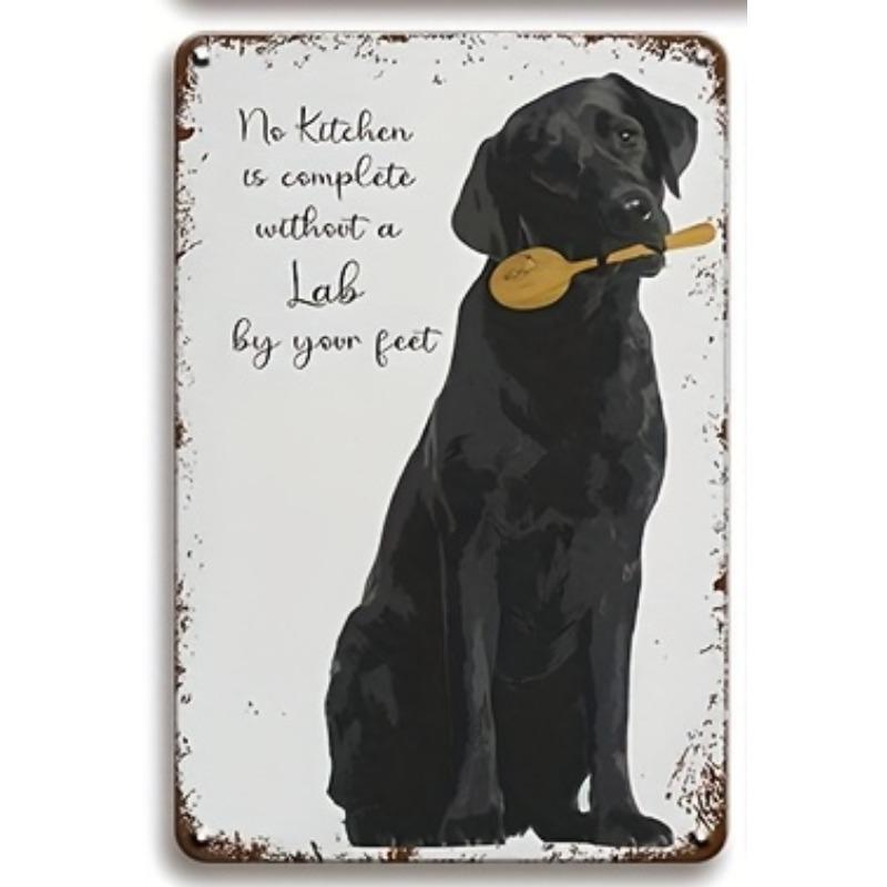 6pcs Metal Tin Sign Set Vintage Wall Art Pendants for Dog House Pet Store   Dog Grooming Salon Living Room Home Office