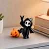 Halloween Ornament, Ghost Pumpkin Matte Texture Figure, 3D Printed Halloween Decoration for Desktop Bedroom Car Display